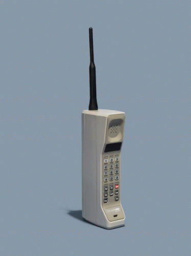 a cell phone with a large antenna in it
