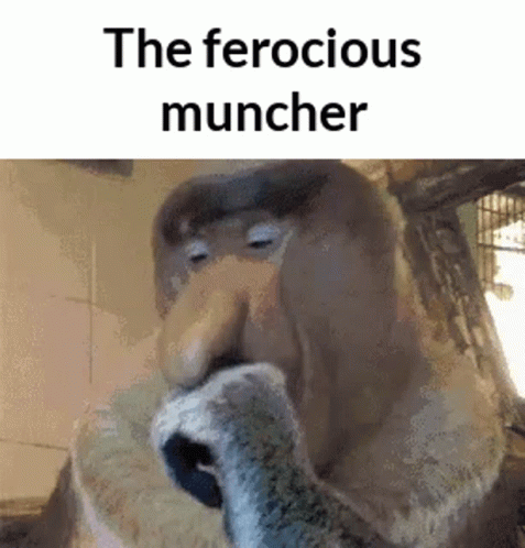 the ferocious muncher in the circus is very animated