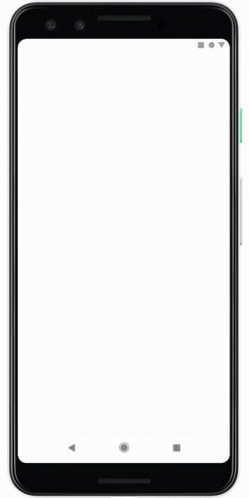 the screen of a phone, with a white background