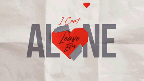 the i can't leave you alone poster has been cut in half