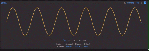 a graphical screen displays the sound waves