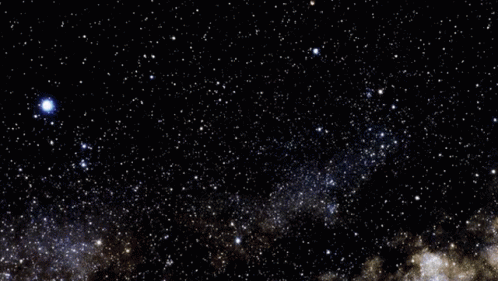 the galactic sky with stars and a black background