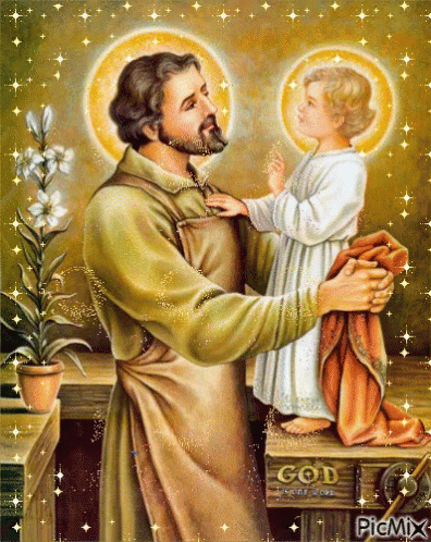 an image of jesus with a child