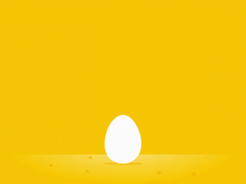 the shadow of an egg on a blue background