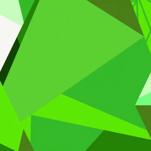 an abstract image of green shapes over white background