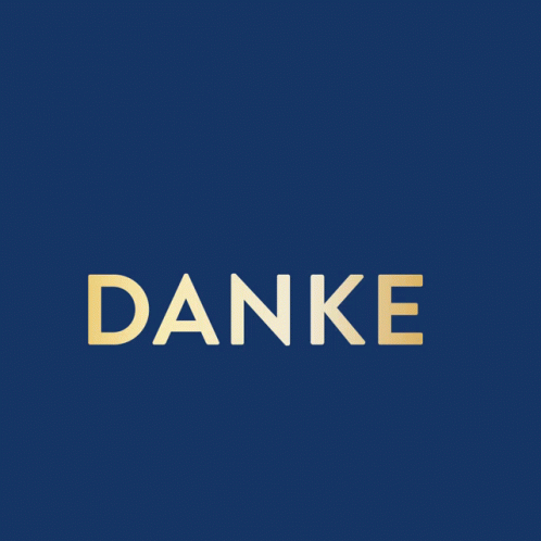 a brown and blue background with the words danke