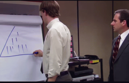 a man teaching another man soing on a white board