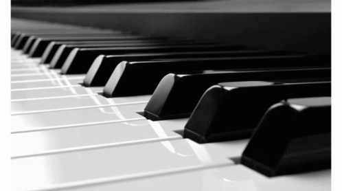 an image of black and white piano keys