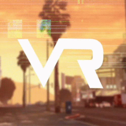 the logo for rv is seen in the window