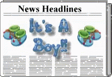 a newspaper with news headlines and the caption for it's 4 boys