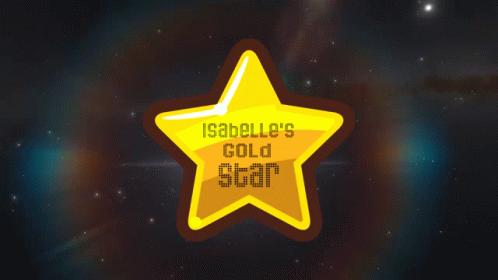 a blue star shaped badge on a dark background