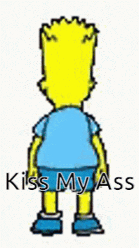 the text kissmy ass on a white background
