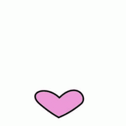 a pink heart on a white background