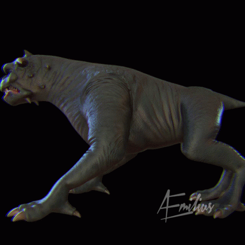 a 3d image of a dinosaur running in the air