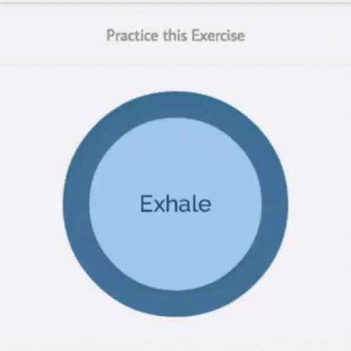 a white background with an illustration of the word exhale