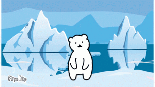 the image shows the bear that is standing in the snow