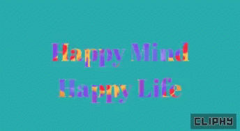 happy mind escape life title over yellow background