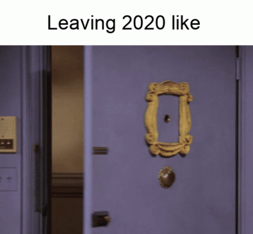 a blue doorway that says leaving 200 likes