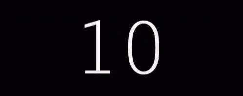 the number 10 as depicted in a computer screen