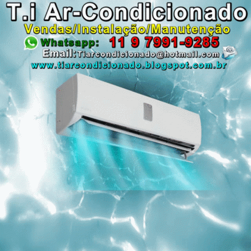 an advertit for the t - air conditioner in white