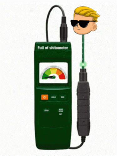 a meter with sunglasses and an electronic screen showing the full of shalloweter test
