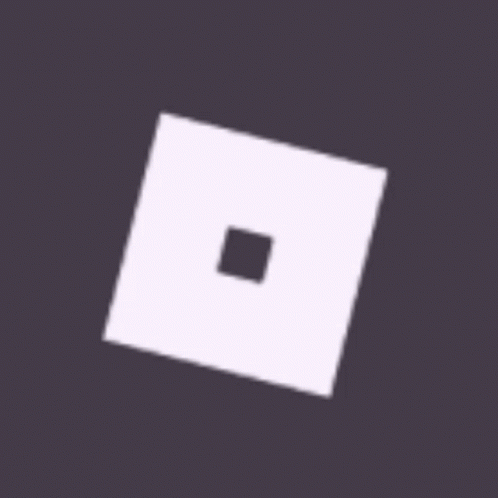 white square with a black center on the grey background