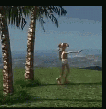 an animated video demonstrating how to swing a golf club