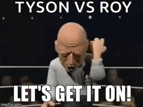 a wrestling wrestler and a caption that reads tysson vs royce