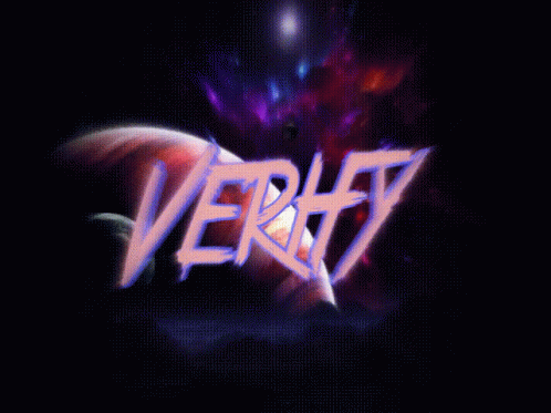 the word verstt written in bright lights