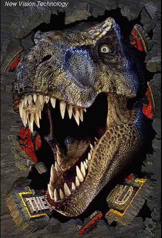 a tyransaurus looking animal with its mouth open