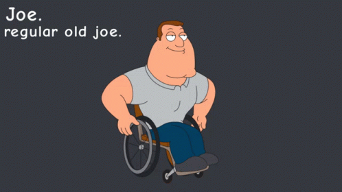a drawing of a guy in a wheelchair