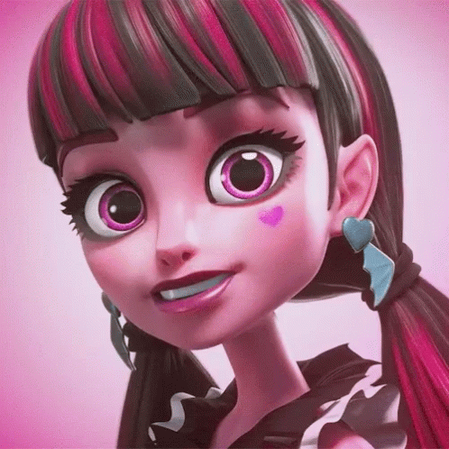 a digital painting of a cute monster girl