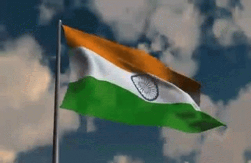 an india and pakistan flags flying in the wind