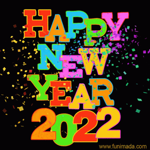 the words happy new year 2012 are colorfully decorated