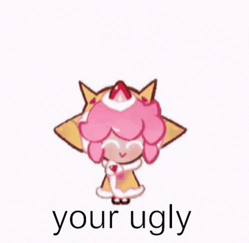 the logo for your ugly has been changed into a monster girl