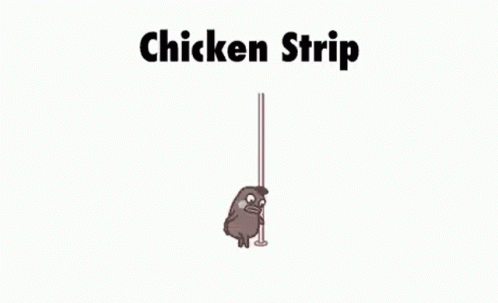 a cartoon character on a pole holding a stick