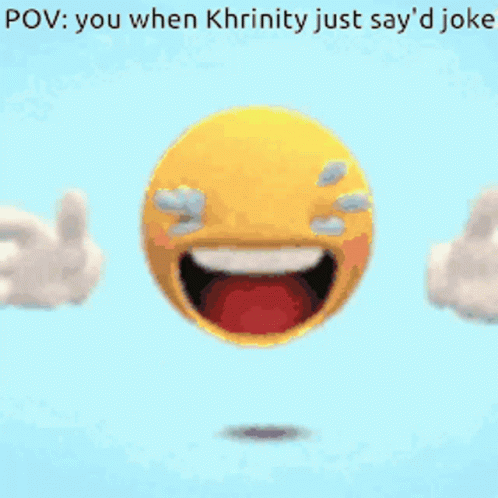 a picture of an avatar with hands in the air and a text on it says pov you when khunty just say i joke it