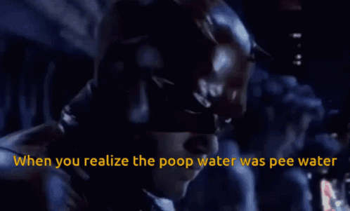 a person with the caption when you realize the pop water was free water
