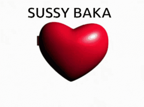 a blue heart that reads susy baka