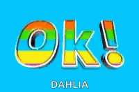 the name of the song ok is shown in a retro style