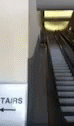 there is a closeup image of the stairs of an airport