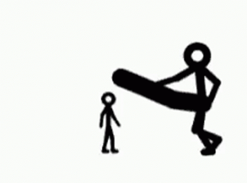 an image of a man climbing on a person
