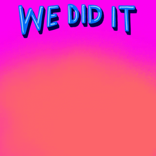 the word we did it is printed on an art print