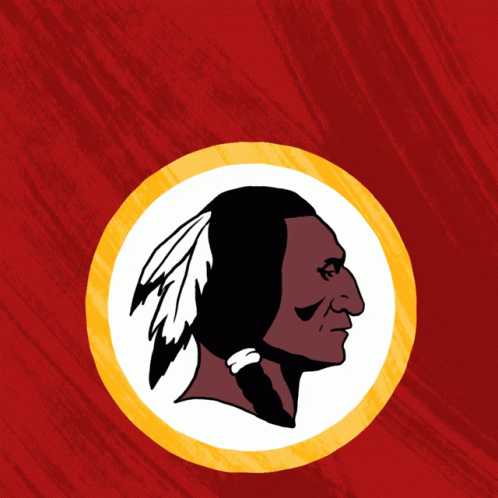 an image of the head of native american football player