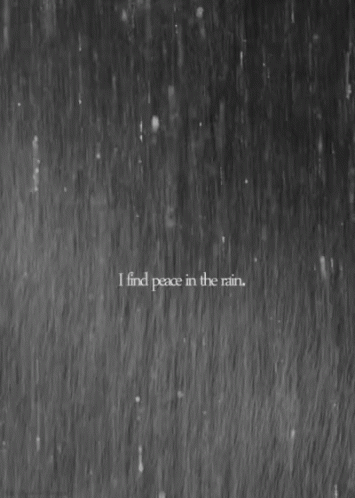 black and white po of a rain with words above