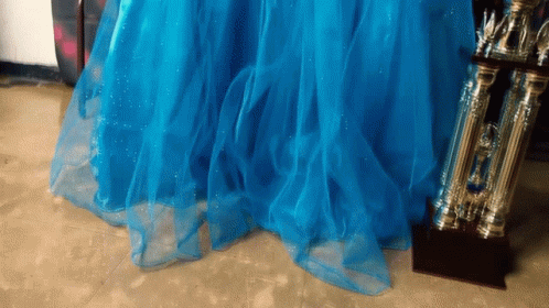 there is a picture of a dress made out of tulle
