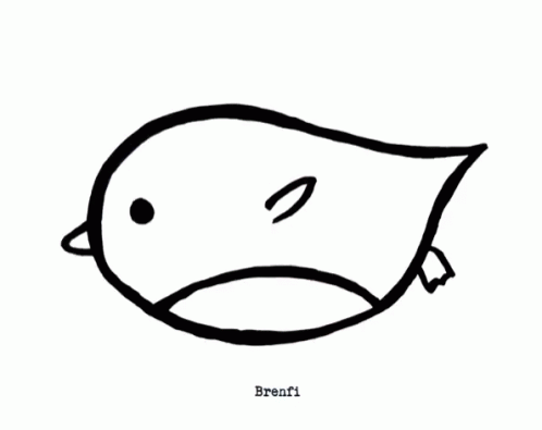 a cartoon of a face with a sad expression