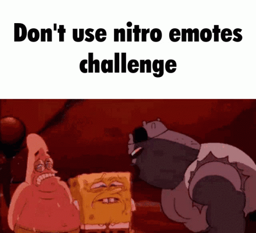 a cartoon is pictured with a caption that reads, don't use niro emotes challenge