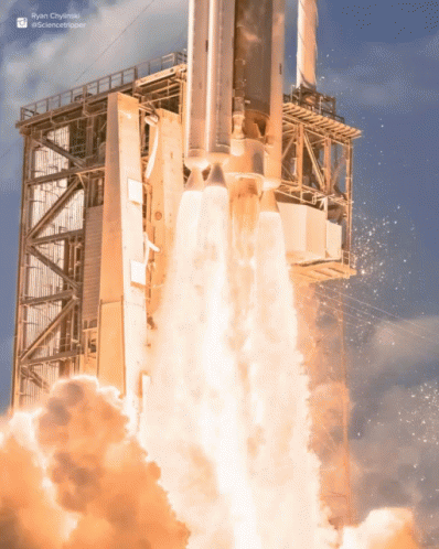 this is an artist's rendering of a rocket with smoke