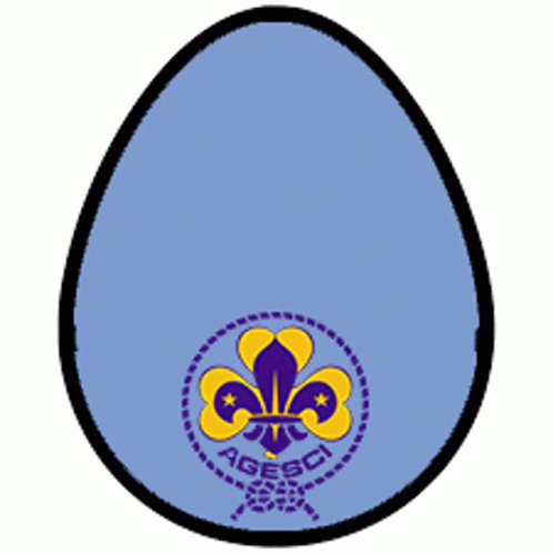 an egg with a fleuron and the name aced